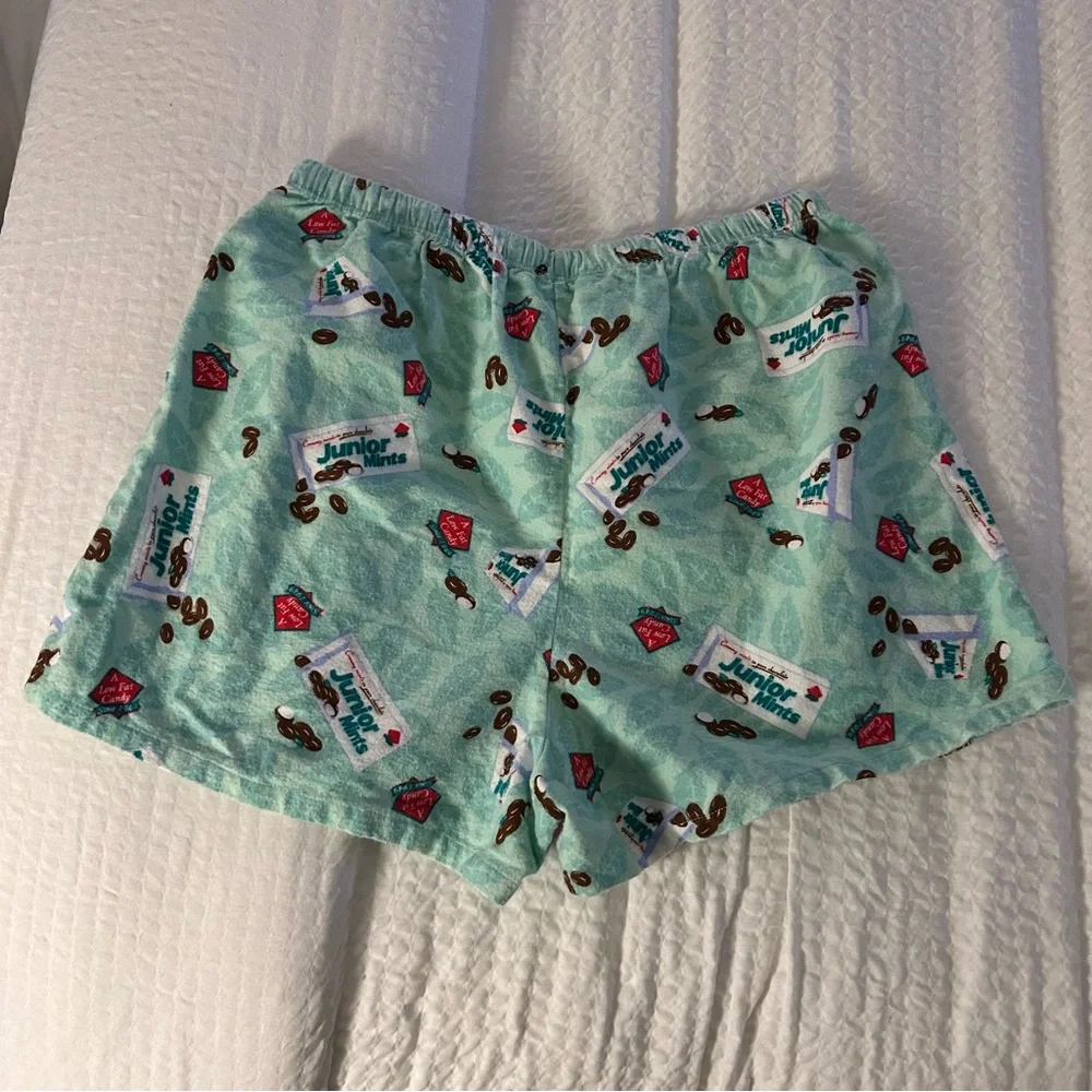 Vtg Junior Mints Pajama Shorts Y2K Cyber Generation Large